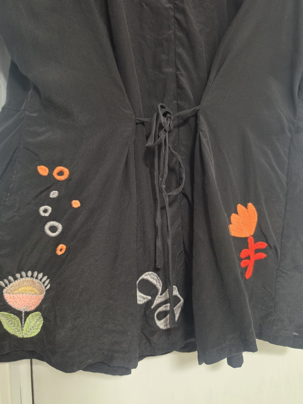 Johnny Was 100% Silk Blouse Sz M - Picture 10 of 14